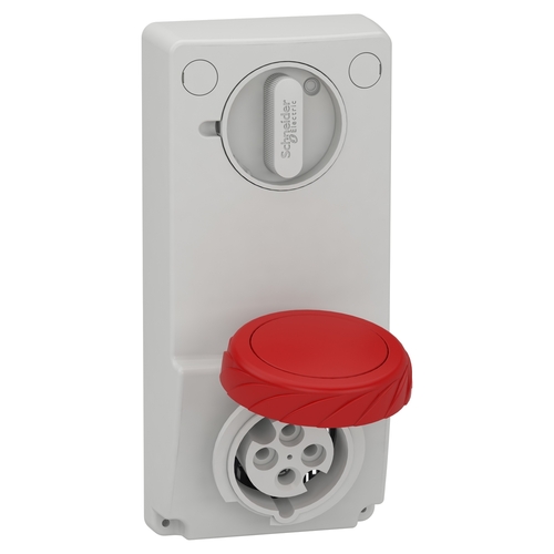 Schneider Electric Anbausteckdose verriegelt 16A, 3p+E, 380-415 V 82085 Schneider Electric Anbausteckdose verriegelt 16A, 3p+E, 380-415 V 82085