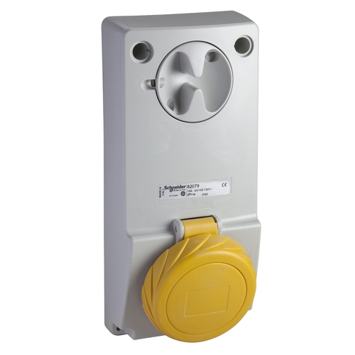 Schneider Electric Anbausteckdose verriegelt 32A, 2p+E, 100-130 V 82089 Schneider Electric Anbausteckdose verriegelt 32A, 2p+E, 100-130 V 82089