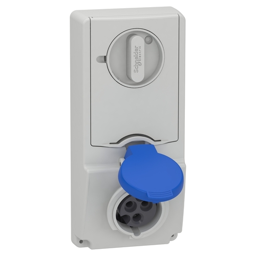Schneider Electric Anbausteckdose verriegelt 16A, 2p+E, 200-250 V 82131 Schneider Electric Anbausteckdose verriegelt 16A, 2p+E, 200-250 V 82131