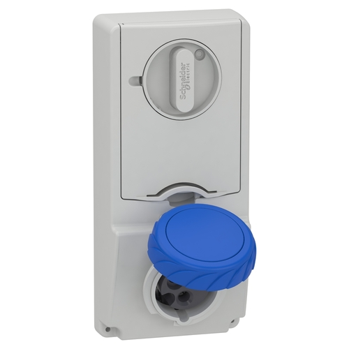Schneider Electric Anbausteckdose verriegelt 16A, 2p+E, 200-250 V 82181 Schneider Electric Anbausteckdose verriegelt 16A, 2p+E, 200-250 V 82181