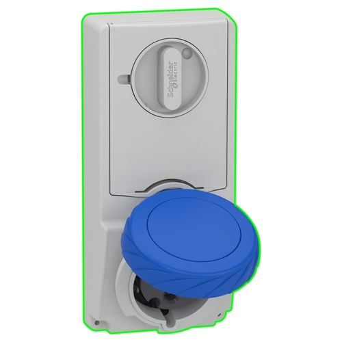 Schneider Electric Anbausteckdose verriegelt 32A, 2p+E, 200-250 V 82192 Schneider Electric Anbausteckdose verriegelt 32A, 2p+E, 200-250 V 82192