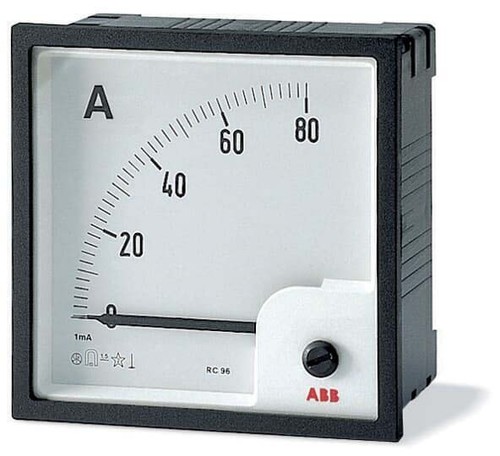 ABB Stotz S&J Amperemeter analog Wechselstrom, 96mm AMT1-A1/96