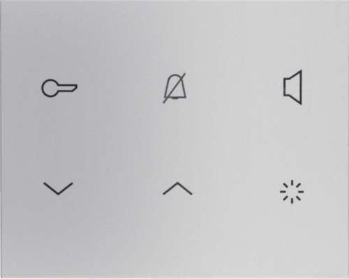 Elcom Innenstation-Audio 2D silber matt TOUCH REA113Y