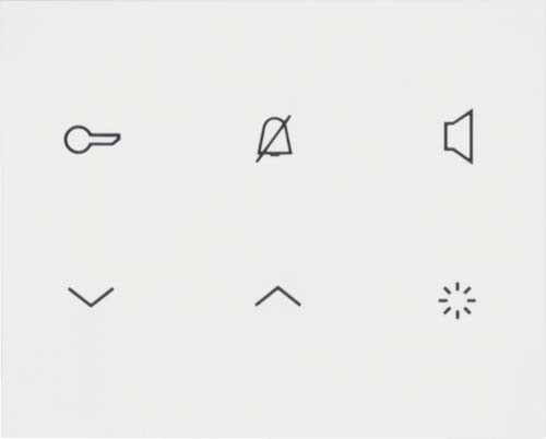 Elcom Innenstation-Audio 2D polarws glänz. TOUCH REA121Y