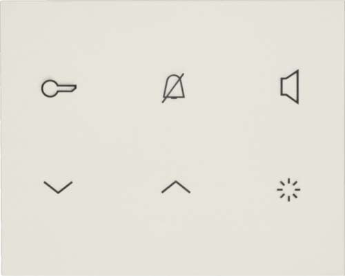 Elcom Innenstation-Audio 2D weiß glänzend TOUCH REA122Y