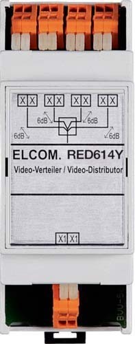 Elcom Videoverteiler 4-fach 2Draht REG RED614Y