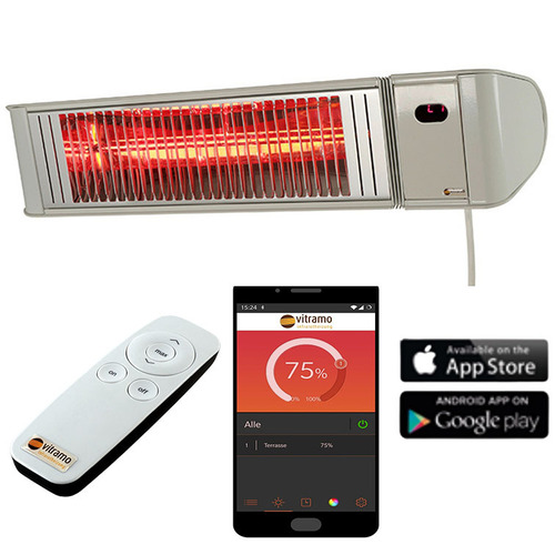 Vitramo Infrarot-Heizstrahler 2000W weiß VC-EH2000W