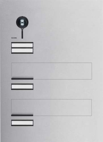 Elcom Briefkasten-Frontmodul Video2/1 2D edelstahl ONE REL502Y