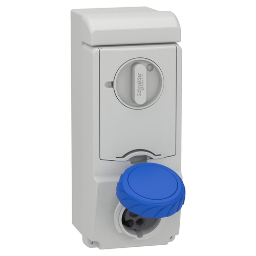 Schneider Electric Wandsteckdose verriegelt- 16A, 2p+E, 200-250 V 83181