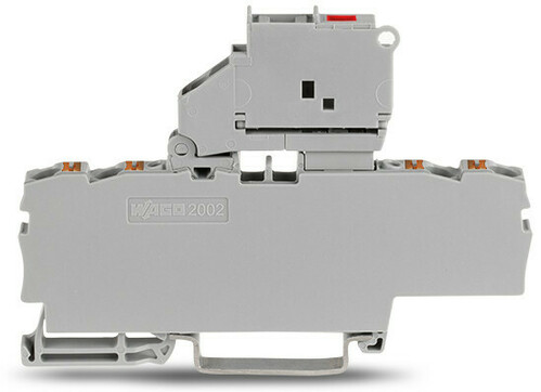 WAGO GmbH & Co. KG 4-Leiter-Sicherungsklemme Abschlussplatte,grau 2202-1811/1000-836