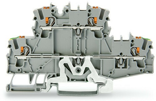 WAGO GmbH & Co. KG Doppelstockklemme Drücker,2,5 mm²,grau 2202-2727