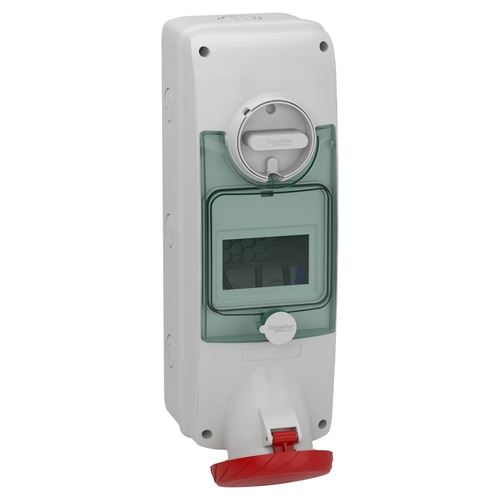 Schneider Electric Wandsteckdose verriegelt 63A, 3p+N+E, 380-415 PKB63Q535
