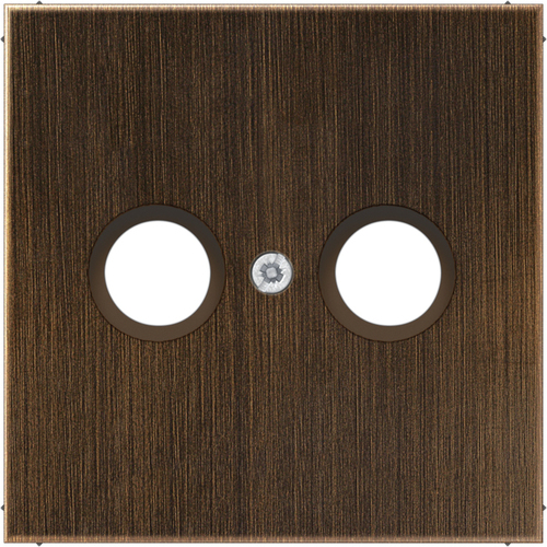 Jung Abdeckung Mess/antik f.Antennensteckdose ME 2990 TV AT