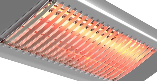 Frico Carbon-Heizstrahler 1150W,IP44,RAL 9006 IHC12