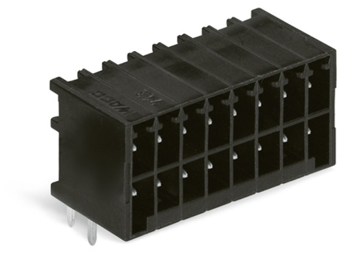 WAGO GmbH & Co. KG THR-Stiftleiste 2-reihig 0,8x0,8,abgew.,sw 713-14#4055143778329