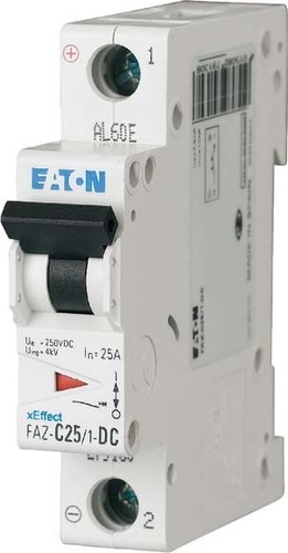 Eaton Leitungsschutzschalter C 50A DC, 1p FAZ-C50/1-DC