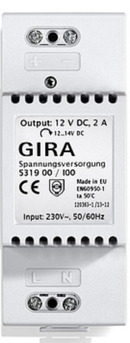 Gira Spannungsversorgung 12V DC 2A REG 531900