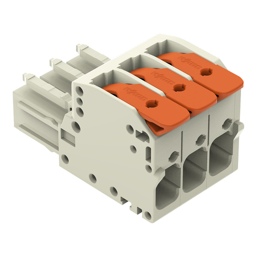 WAGO GmbH & Co. KG 1-Leiter-Federleiste Hebel Push-inCAGECLAMP,lgr 831-1103