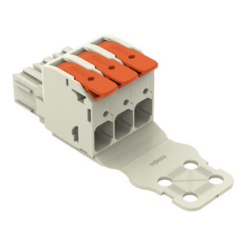 WAGO GmbH & Co. KG 1-Leiter-Federleiste Hebel Push-inCAGECLAMP,lgr 832-1103/333-000