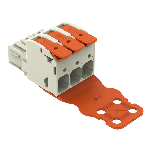 WAGO GmbH & Co. KG 1-Leiter-Federleiste Hebel Push-inCAGECLAMP,lgr 832-1103/343-000