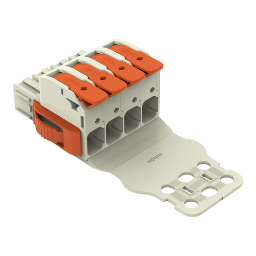 WAGO GmbH & Co. KG 1-Leiter-Federleiste Hebel Push-inCAGECLAMP,lgr 832-1104/314-000