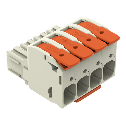 WAGO GmbH & Co. KG 1-Leiter-Federleiste Hebel Push-inCAGECLAMP,lgr 832-1104/322-000