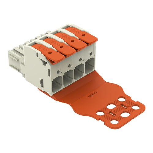 WAGO GmbH & Co. KG 1-Leiter-Federleiste Hebel Push-inCAGECLAMP,lgr 832-1104/344-000
