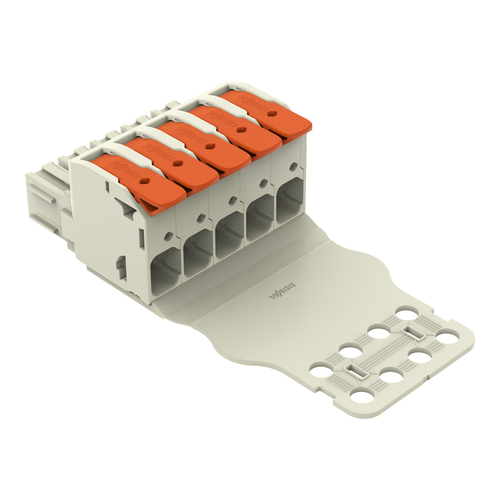 WAGO GmbH & Co. KG 1-Leiter-Federleiste Hebel Push-inCAGECLAMP,lgr 832-1105/335-000
