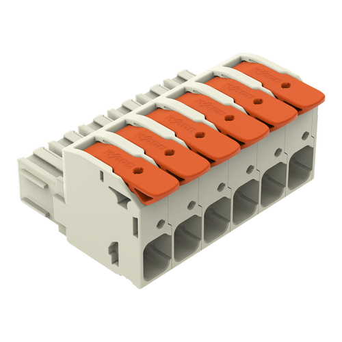 WAGO GmbH & Co. KG 1-Leiter-Federleiste Hebel Push-inCAGECLAMP,lgr 832-1106