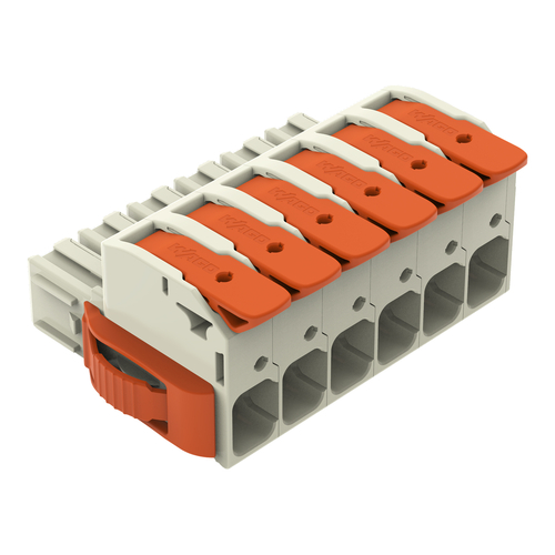 WAGO GmbH & Co. KG 1-Leiter-Federleiste Hebel Push-inCAGECLAMP,lgr 832-1106/037-000