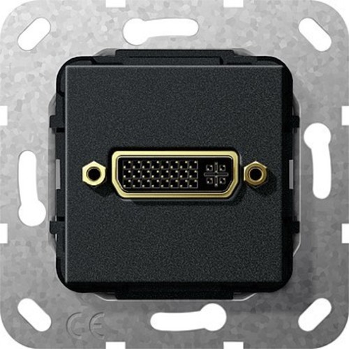 Gira DVI Gender Changer Einsatz schwarz matt 564410 Gira DVI Gender Changer Einsatz schwarz matt 564410