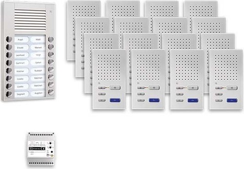 TCS Tür Control Audio Außenstation Pack 16 PES16 Tasten AP PPAF16-EN/02