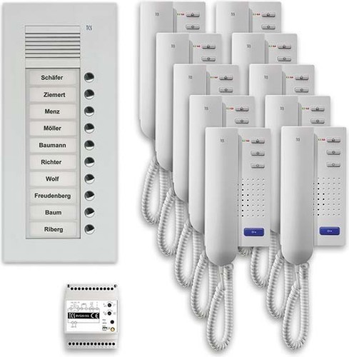 TCS Tür Control Audio Außenstation Pack 10 PUK 10 Tasten UP PPU10-EN/02