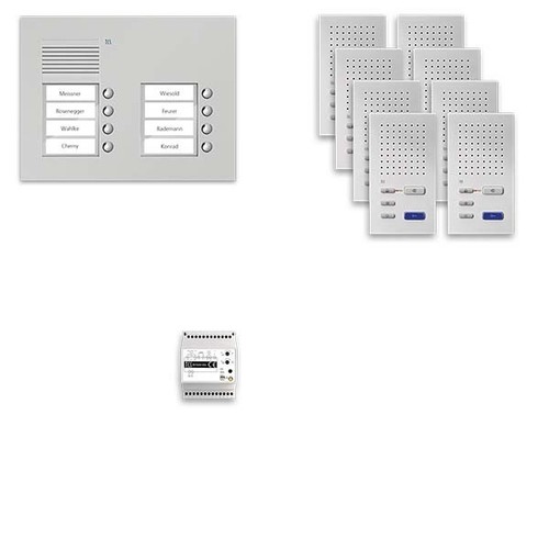 TCS Tür Control Audio Außenstation Pack 8 PUK 2-reihig8Tast.UP PPUF08/2-EN/02