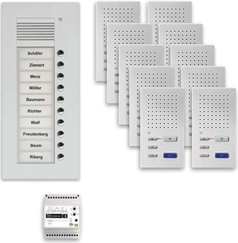 TCS Tür Control Audio Außenstation Pack 10 PUK 10 Tasten UP PPUF10-EN/02