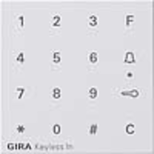 Gira Aufsatz Codetastatur reinweiß 851327