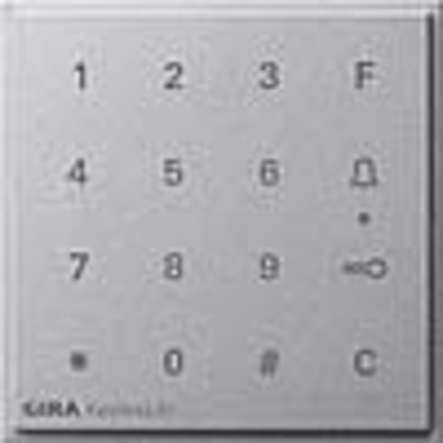 Gira Aufsatz Codetastatur aluminium 851365