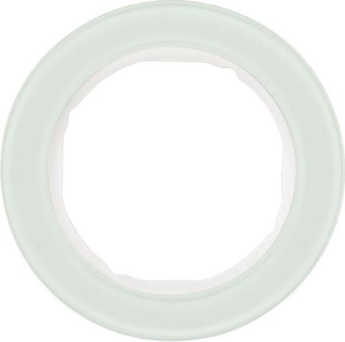 Berker Rahmen Glas/pows 1-fach ch, rund 10112009