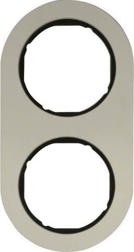 Berker Rahmen Alu/sw 2-fach ch 10122084 Berker Rahmen Alu/sw 2-fach ch 10122084