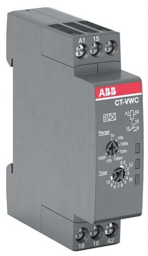 ABB Stotz S&J Zeitrelais einschaltwisch. 1We,24-48VDC/24-240V CT-VWC.12