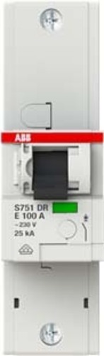 ABB Stotz S&J Hauptlastschalter 25kA,100A,1P S751DR-E100