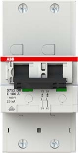 ABB Stotz S&J Hauptlastschalter 25kA,100A,2P S752DR-E100