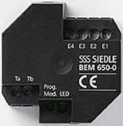 Siedle&Söhne Bus-Eingangs-Modul Schwarz BEM 650-02