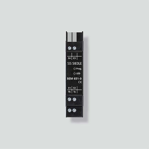 Siedle&Söhne Bus-Eingangs-Modul Schwarz Hutschiene BEM 651-0