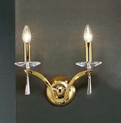 Brumberg Leuchten Wandleuchte Stella 2Lp. E14/40W, gold 00800592