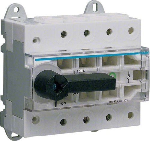 Hager Lasttrennschalter, modular 3-polig,100A HA305