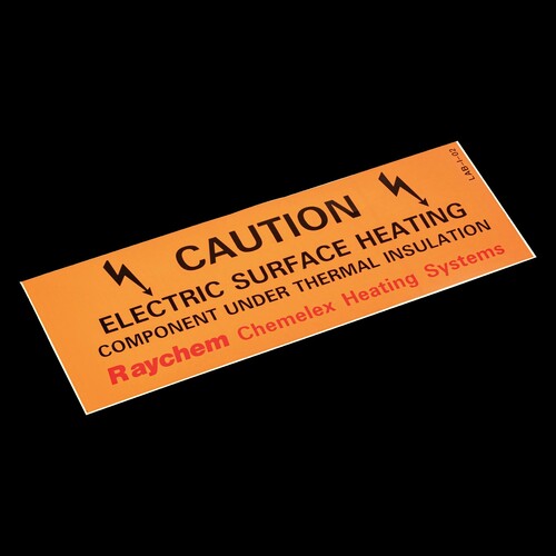 Chemelex Warnschild Install.unt.Dämmung LAB-I-02