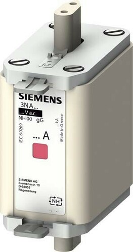 Siemens Dig.Industr. NH-Sicherungseinsatz G00 100A 500AC/250DC 3NA6830-7