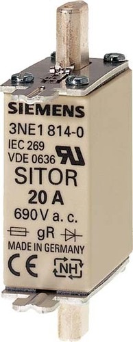 Siemens Dig.Industr. Sitor-Sicherungseinsatz 50A, 690VAC Gr.000 3NE1817-0