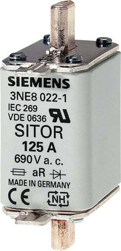 Siemens Dig.Industr. Sitor-Sicherungseinsatz 100A, 690VAC G00, aR 3NE8021-1 Siemens Dig.Industr. Sitor-Sicherungseinsatz 100A, 690VAC G00, aR 3NE8021-1